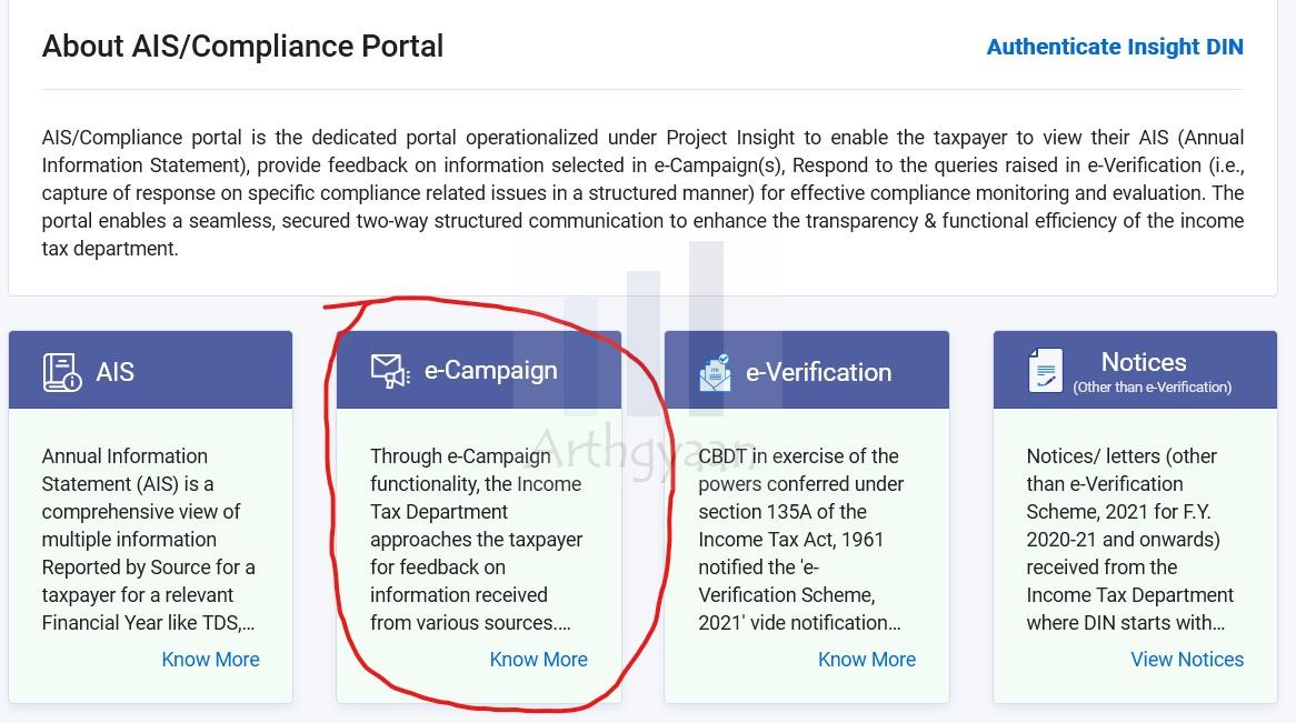 AIS Compliance Portal > e-Campaign