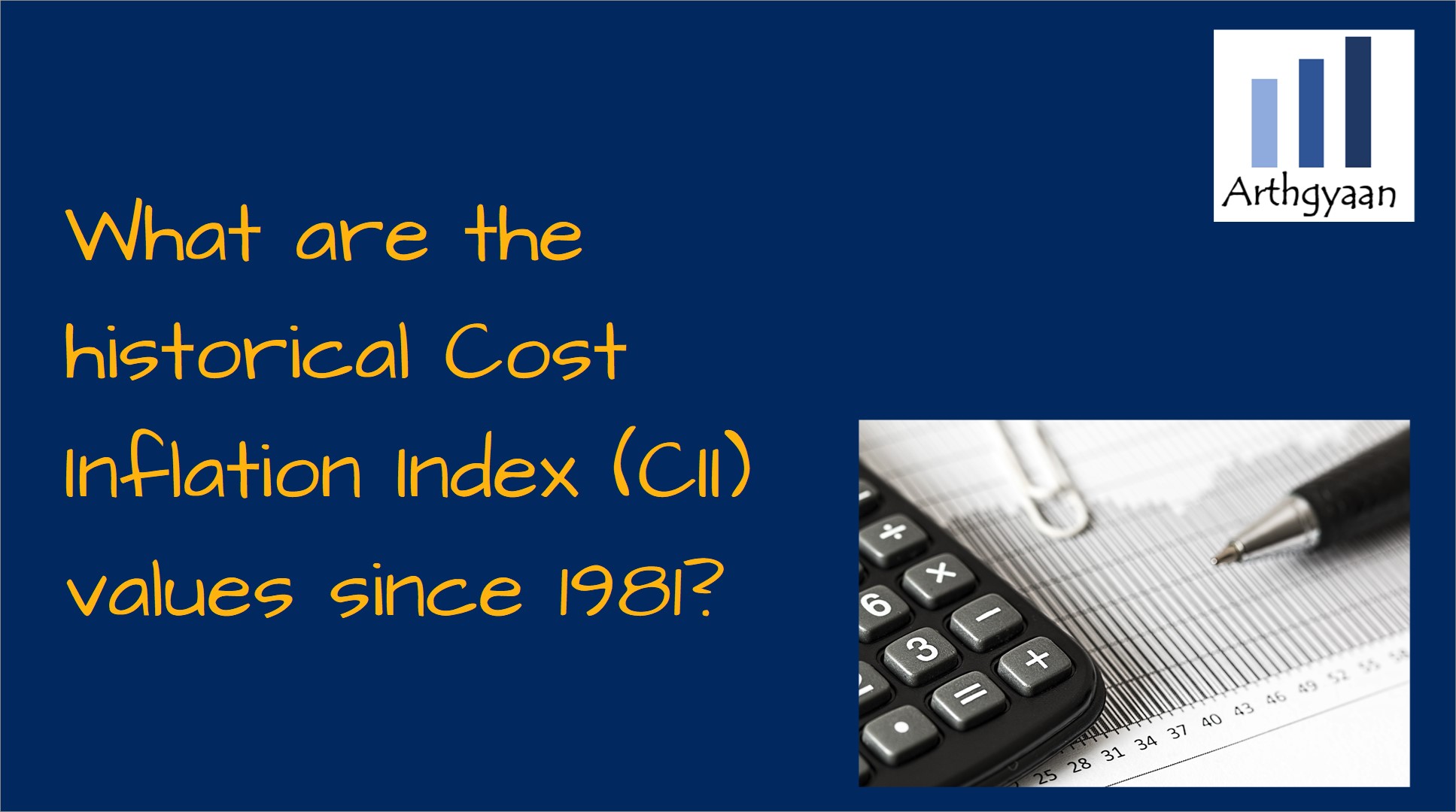 What are the historical Cost Inflation Index (CII) values since 1981?