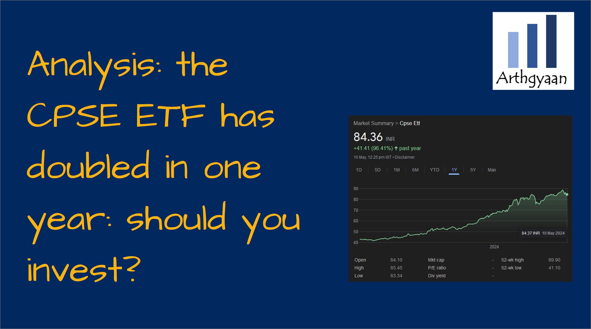 Analysis: the CPSE ETF has doubled in one year: should you invest?