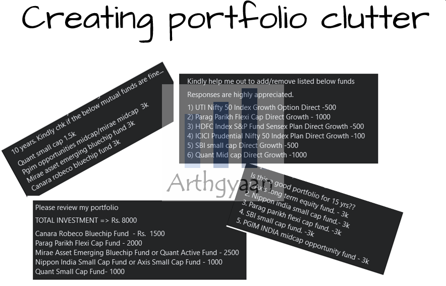 Creating Portfolio Clutter