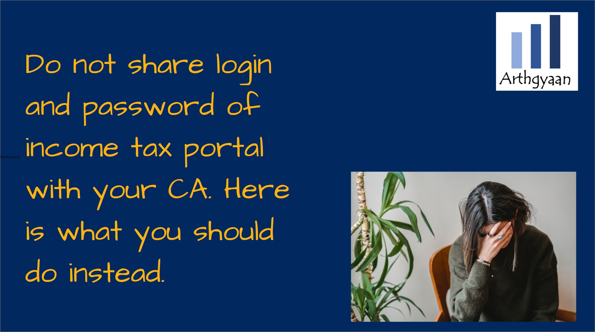 Do not share login and password of income tax portal with your CA. Here is what you should do instead.