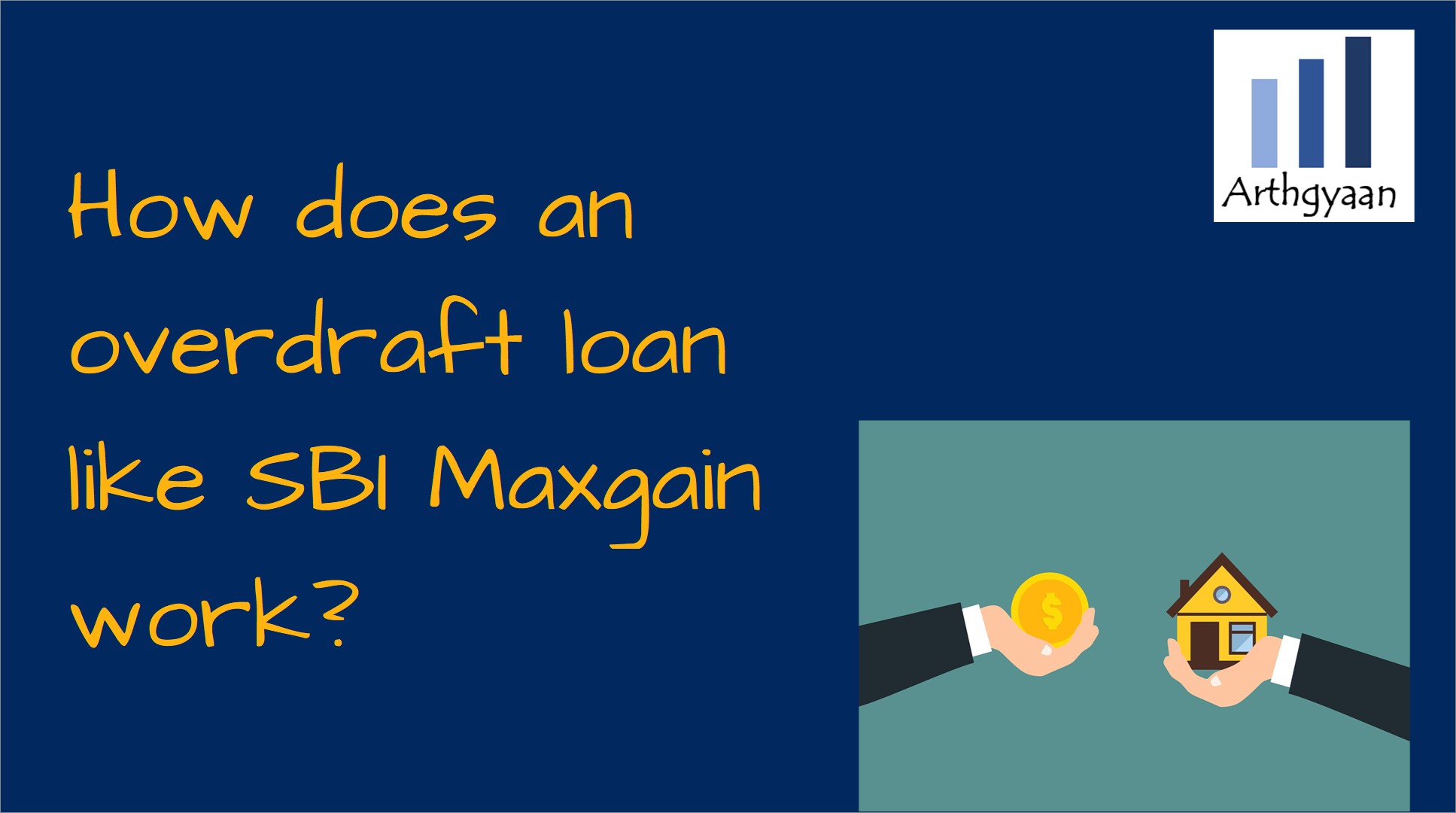 How does an overdraft loan like SBI Maxgain work?