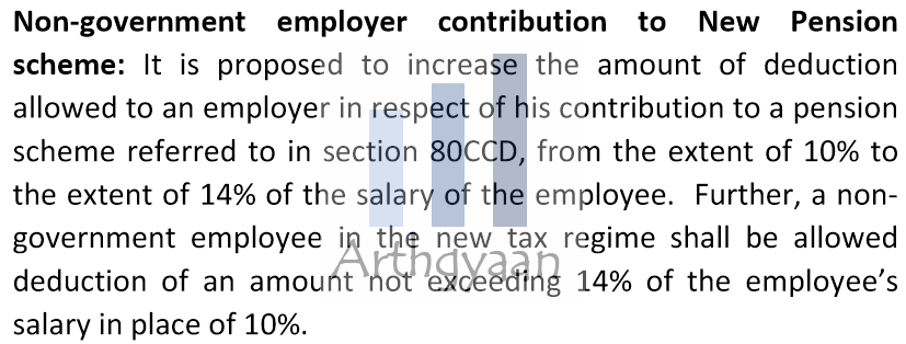 NPS Related Tax Deduction As Per Union Budget 2024