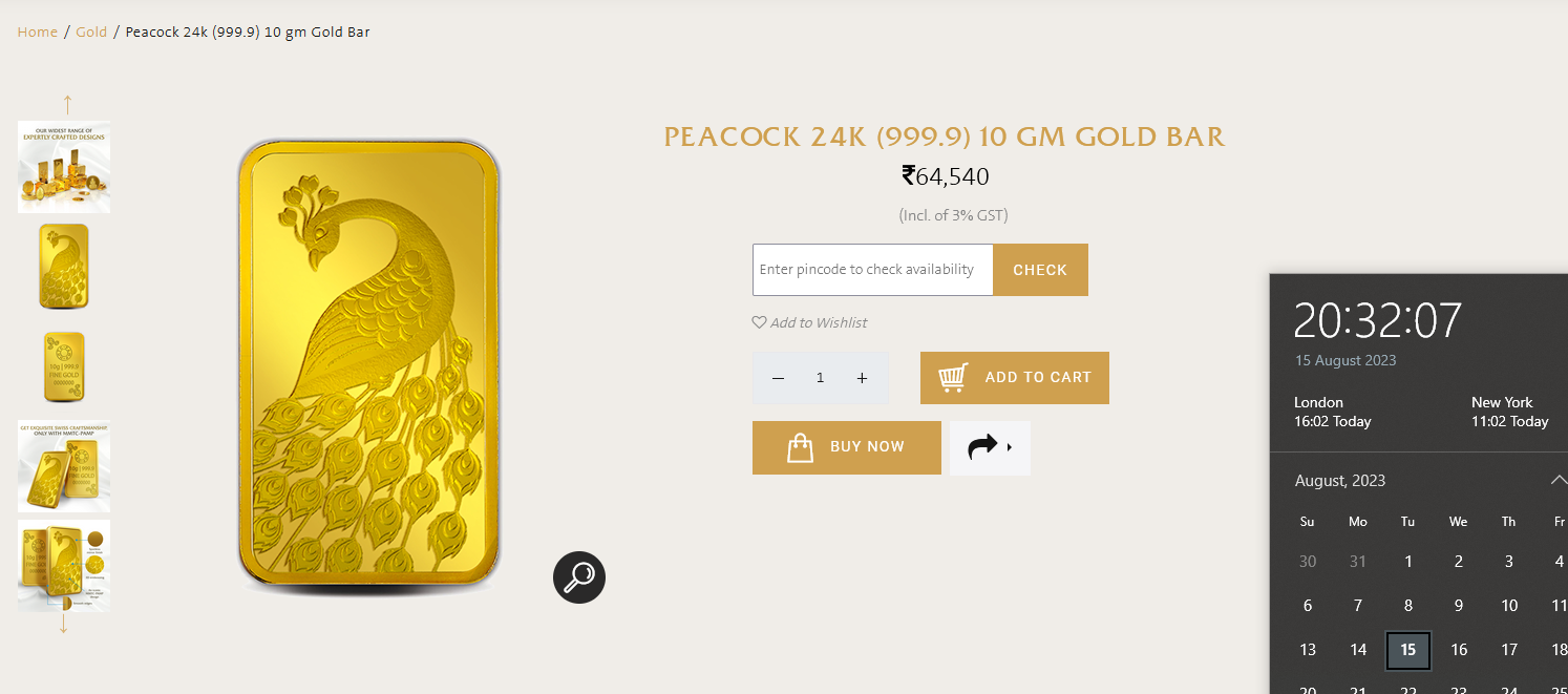 Price Of Physical Gold