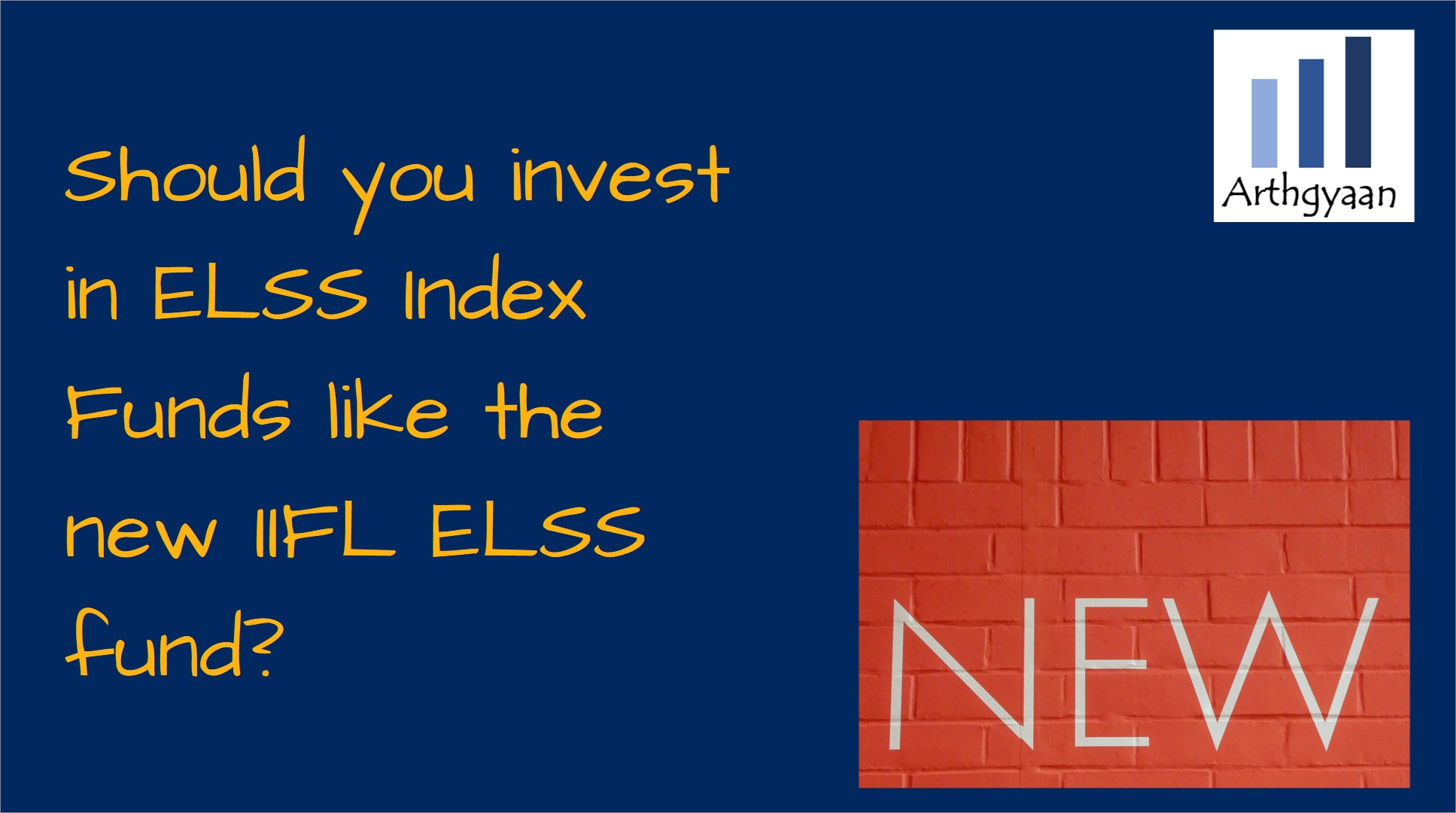 Should you invest in ELSS Index Funds like the new IIFL ELSS fund?