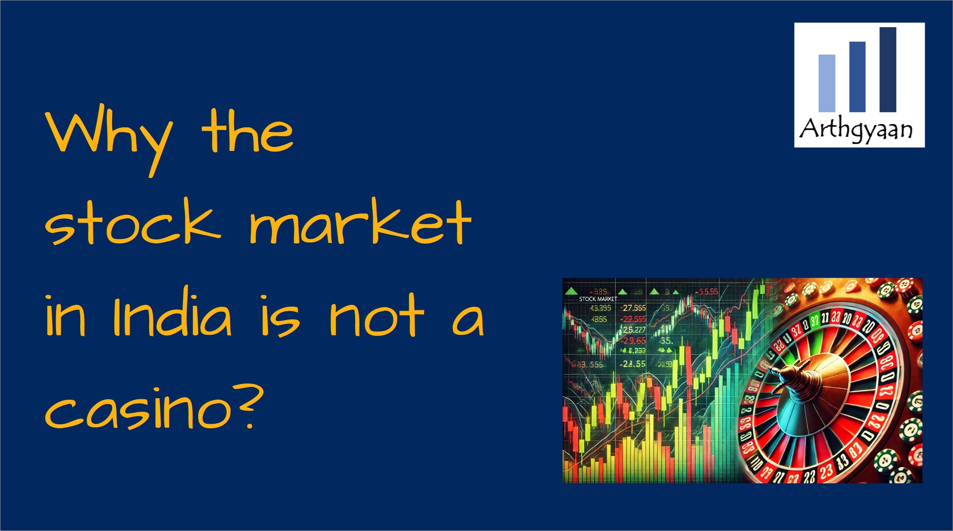 Why the stock market in India is not a casino?