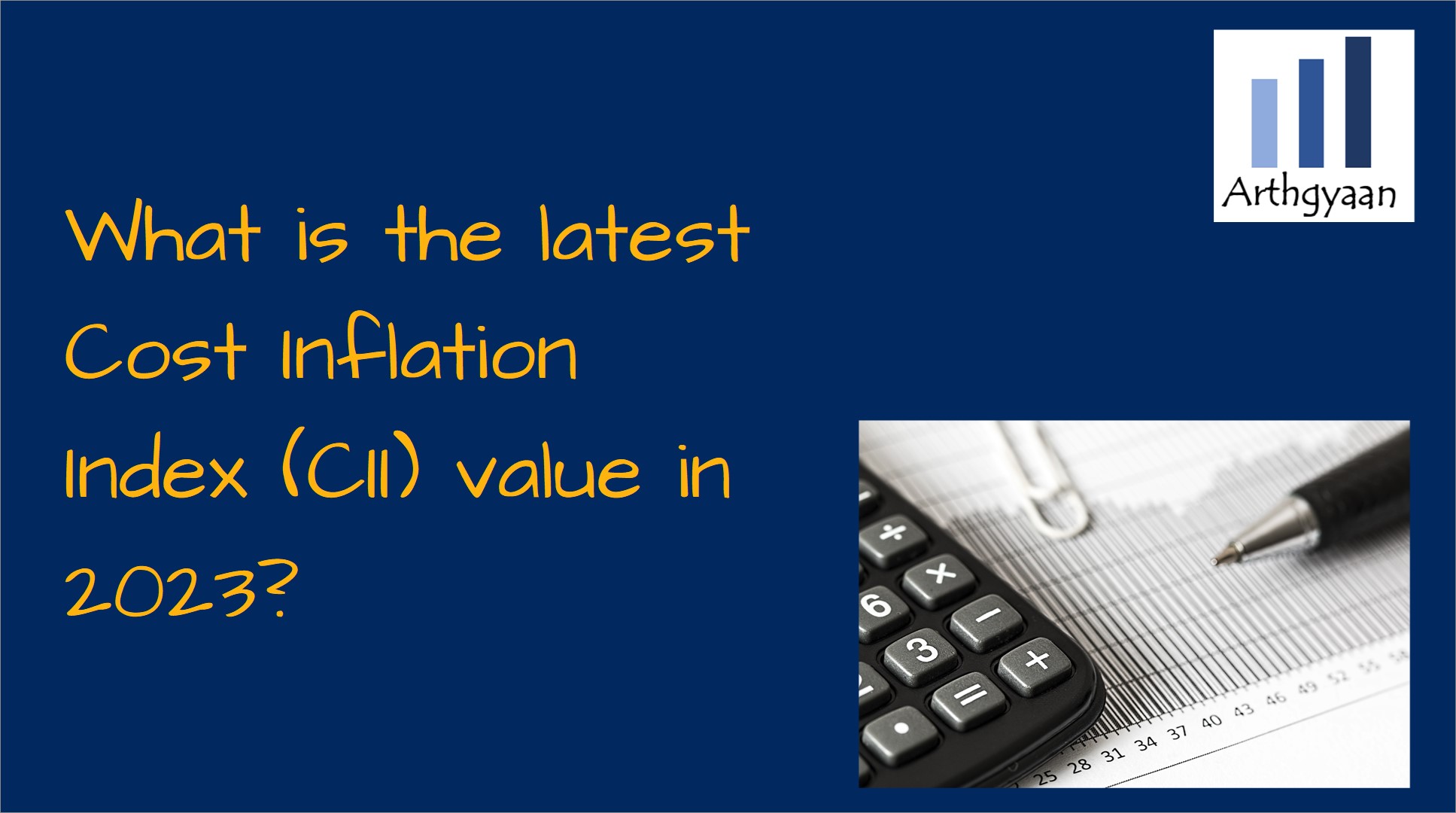 What is the latest Cost Inflation Index (CII) value in 2023?