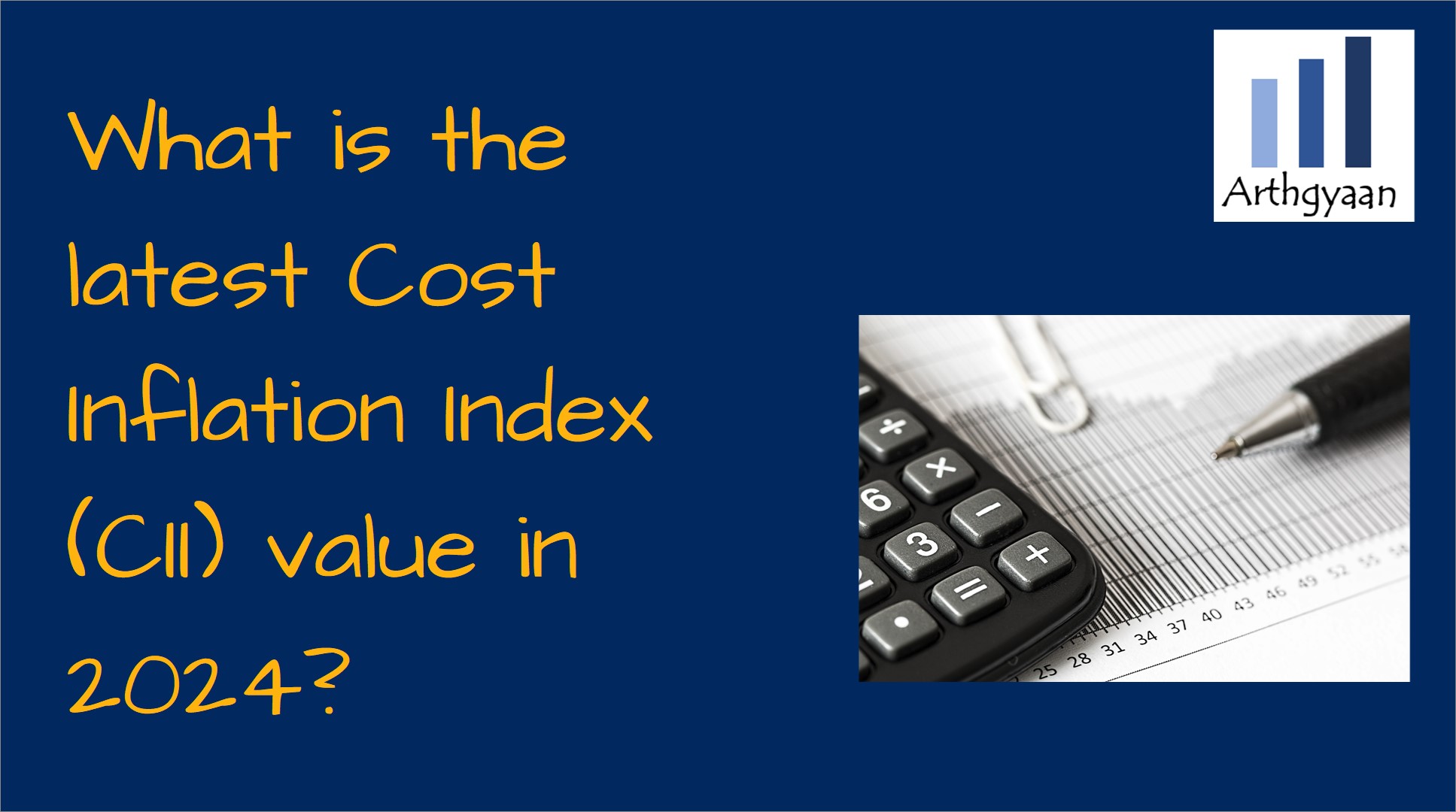 What is the latest Cost Inflation Index (CII) value in 2024?