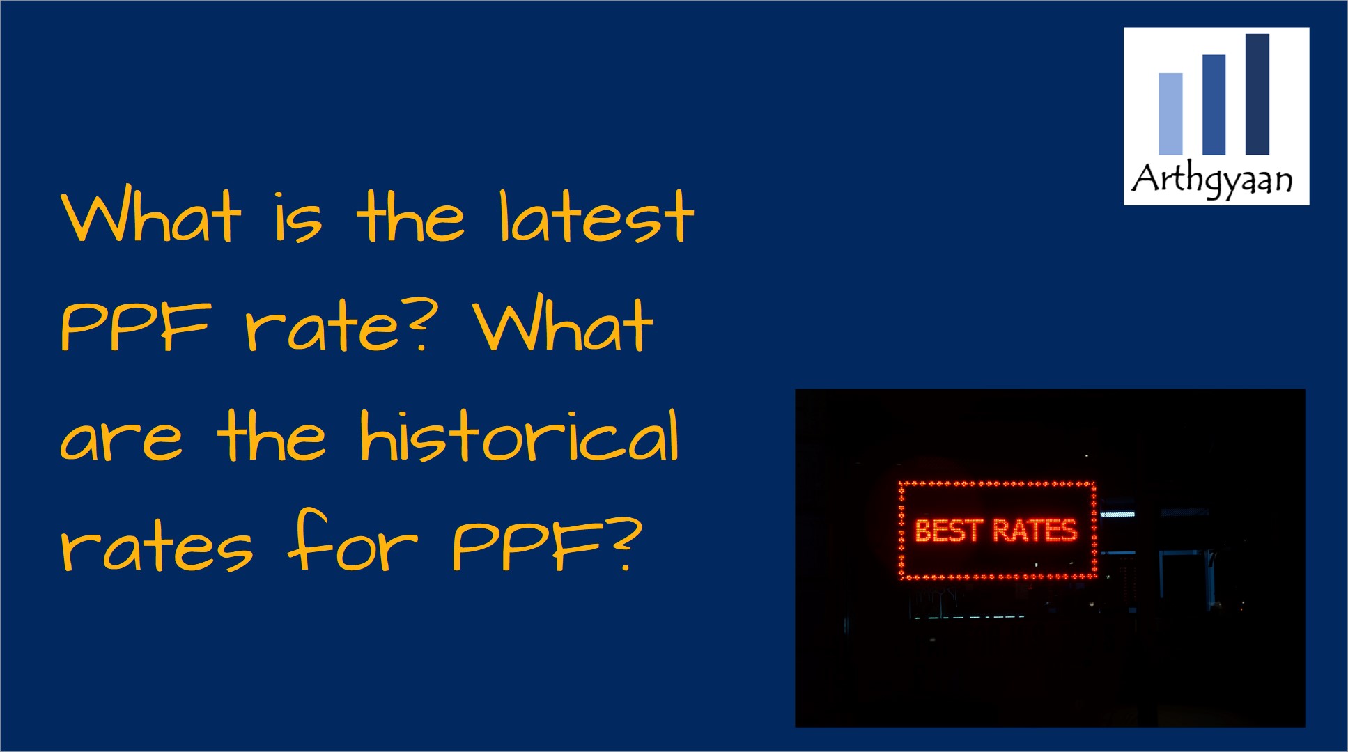 What is the latest PPF rate? What are the historical rates for PPF?